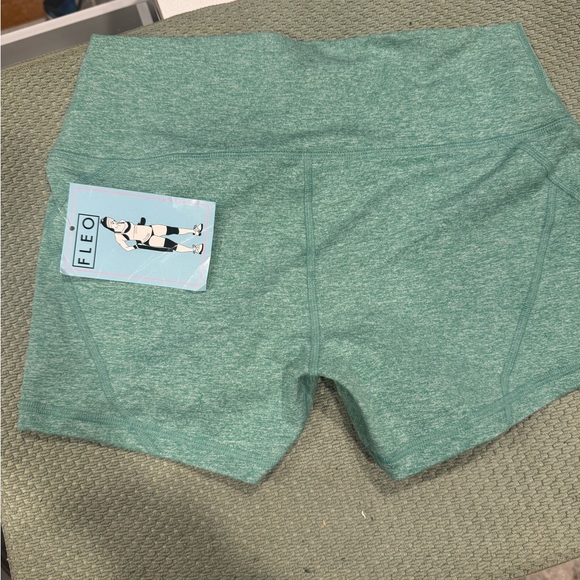 Fleo Women's Heather Mint Athletic Shorts. NWT. Might be Apex. Not sure tbh - Picture 2 of 4